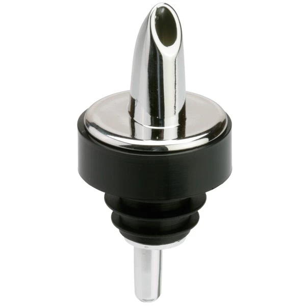 Ausgießer/Flaschenausgießer, Chrom-Schwarz SPILL-STOP