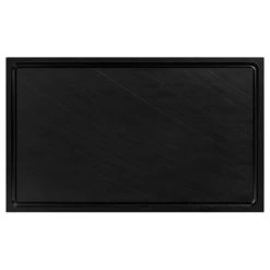 Schneidebrett Mit Saftrille, Schwarz - 50cm X 30cm