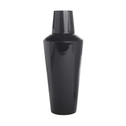 3-tlg. Kunststoff Cocktailshaker, Schwarz, APS Barware - 740ml