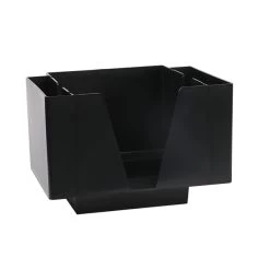 Bar Caddy Mit Seitenfächer, Schwarz