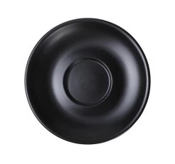 Milchkaffee-Untertasse,APS Porcelain, Modern Coffee BLACK Ø15,2cm
