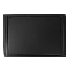 Schneidebrett Mit Saftrille, Schwarz - 35cm X 23,6cm