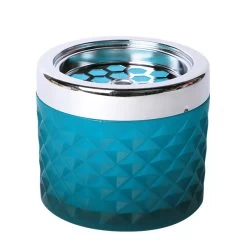 Windaschenbecher Aus Glas, Türkis-blau - Ø9,6cm