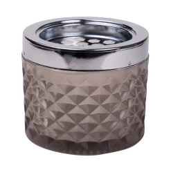 Windaschenbecher Aus Glas, Grau/Braun - Ø9,6cm