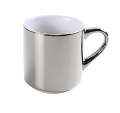Kaffeebecher, APS Porcelain, Modern Coffee SILVER - 340ml