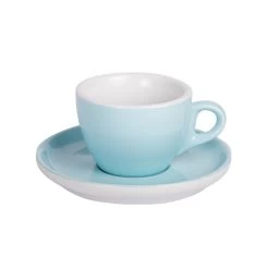 Kaffee Tasse, APS Porcelain, Colored Line, Hellblau - 160ml