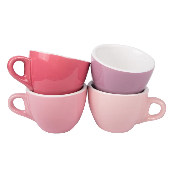 Kaffee Tasse, APS Porcelain, Colored Line, Rosa - 160ml â Bild 2