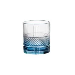 Double Old Fashioned Glas, RCR, Brillante, Blau - 336ml