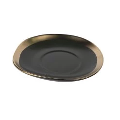 Untertasse, APS Porcelain, Dynasty, DunkelgrĂŒn/gold - Ă10cm