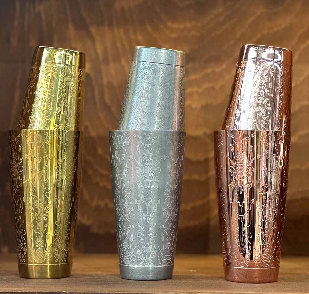 Tin-Tin Shaker Mit GeĂ€tztem Logo, 47 Ronin - 630ml â Bild 3