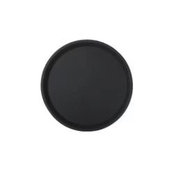 Serviertablett/ Kellnertablett, Fiberglas, Schwarz - Ø28cm