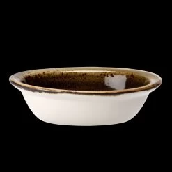 Steelite Craft Brown, Form Oval Mit Rand - 370ml.