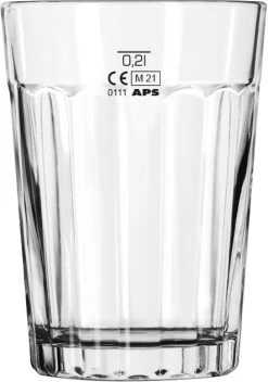 Saftglas, Onis (Libbey), Paneled Tumblers - Eichstrich: 0,2l