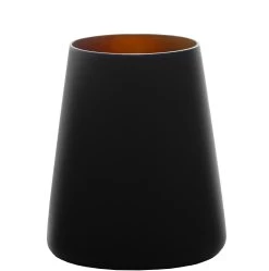 Glasbecher / Wasserglas, Stölzle, Power, Schwarz/Bronze - 380ml