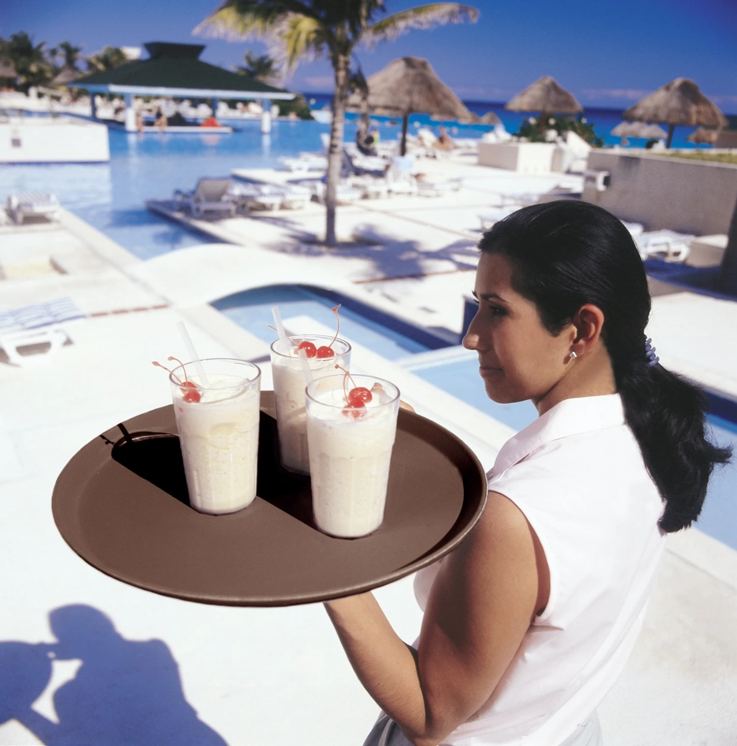 Serviertablett "Camtread", Cambro, Fiberglas, Braun - Ă40,5cm â Bild 2