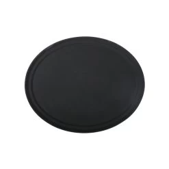 Serviertablett Groß/oval, Fiberglas, Schwarz - 56cm X 68cm