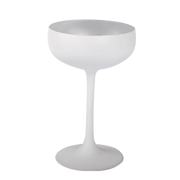 Sektschale, Stölzle, Elements, Weiß / Silber - 230ml