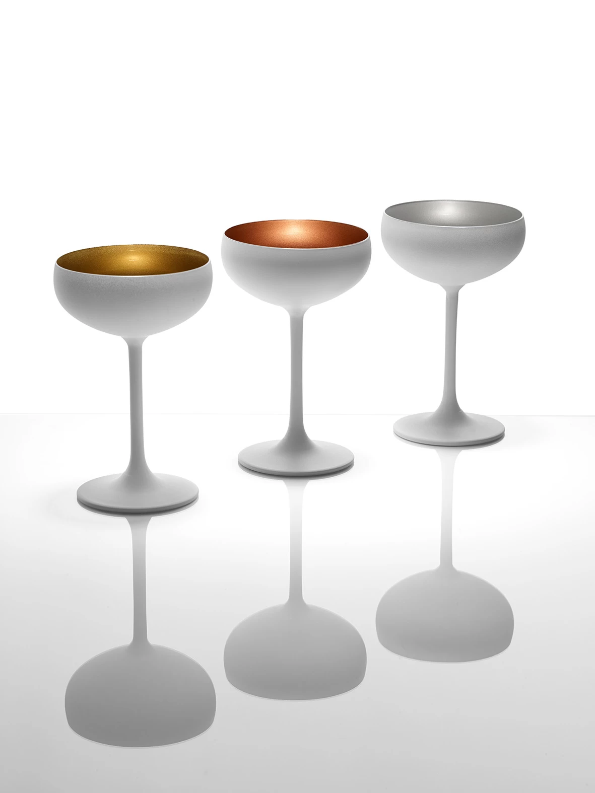 Sektschale, Stölzle, Elements, Weiß / Silber - 230ml – Bild 2