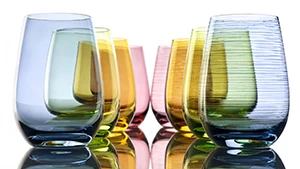 Glasbecher/Wasserglas, Stölzle, Elements, Oliv - 465ml â Bild 3