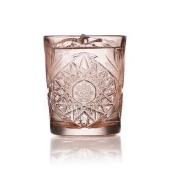 Double Old Fashioned Glas, Onis (Libbey), Hobstar, Rose - 355ml