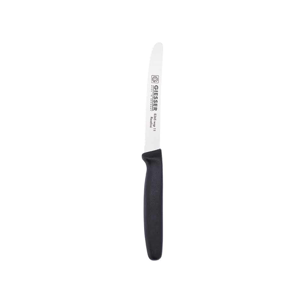 Messer Mit Wellenschliff, Giesser, Schwarz - 21,5cm