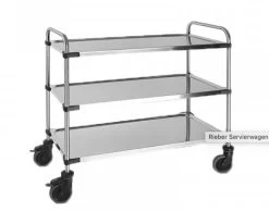 Rieber Servierwagen 1060 - 3 Borde Montiert