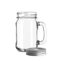 Drinking Jar, Loch Im Deckel - 473ml