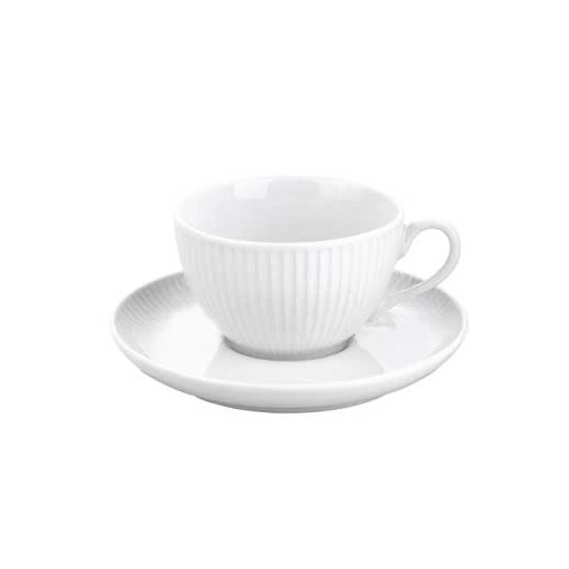 Kaffeetasse Mit Untertasse, Pillivuyt, Plissé - 180ml