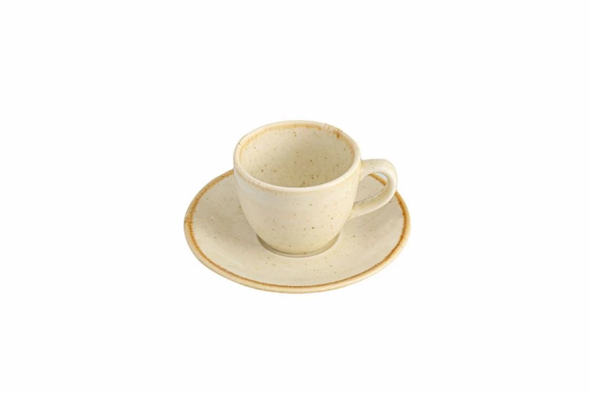 Espressotasse Mit Untertasse, Porland Porselen, Seasons Beige â Bild 2