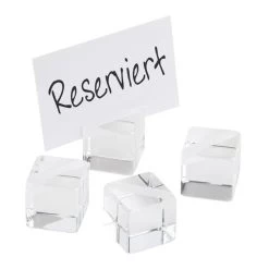 Würfel Kartenhalter 4er Set, APS - 3cm X 3cm