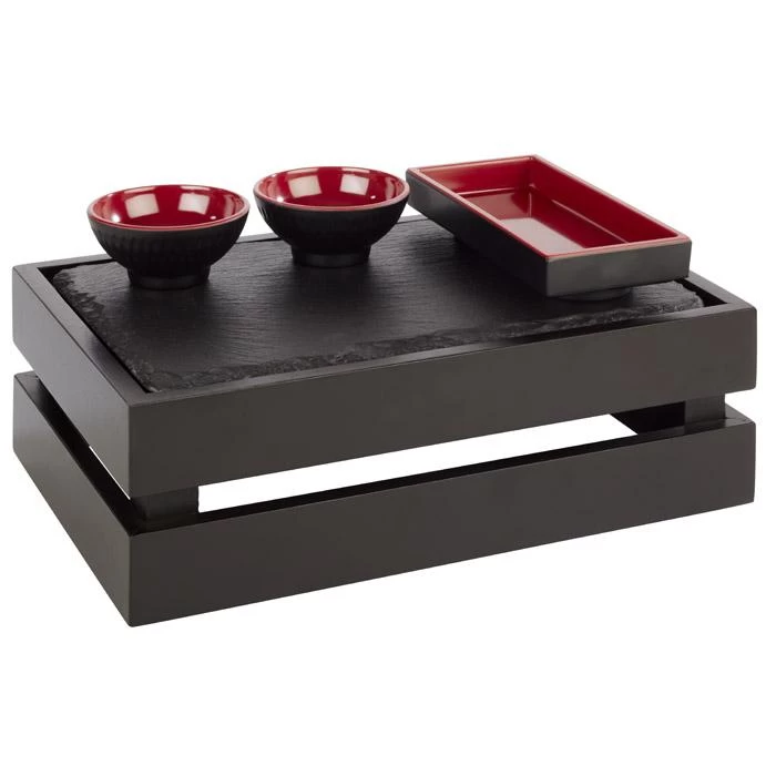 Holzbox GN 1/4, APS, SUPERBOX, Schwarz - Höhe 10,5cm â Bild 2