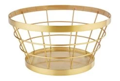 Korb / Buffetständer, APS, Gold - Ø21cm