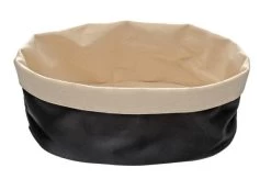Brottasche Oval, APS, Hellbeige/Schwarz - 20cm X 15cm