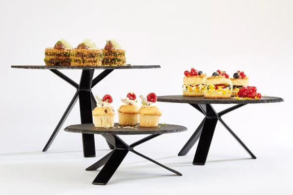 Buffetständer, APS, STAR, Schwarz - Höhe 8cm – Bild 2