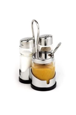 Salz/Pfefferstreuer Menage Mit Senf-Töpfchen, APS, Economic