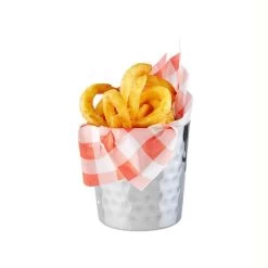 Servier-Becher Mit Gehämmerte Oberfäche, APS, Silber - 350ml