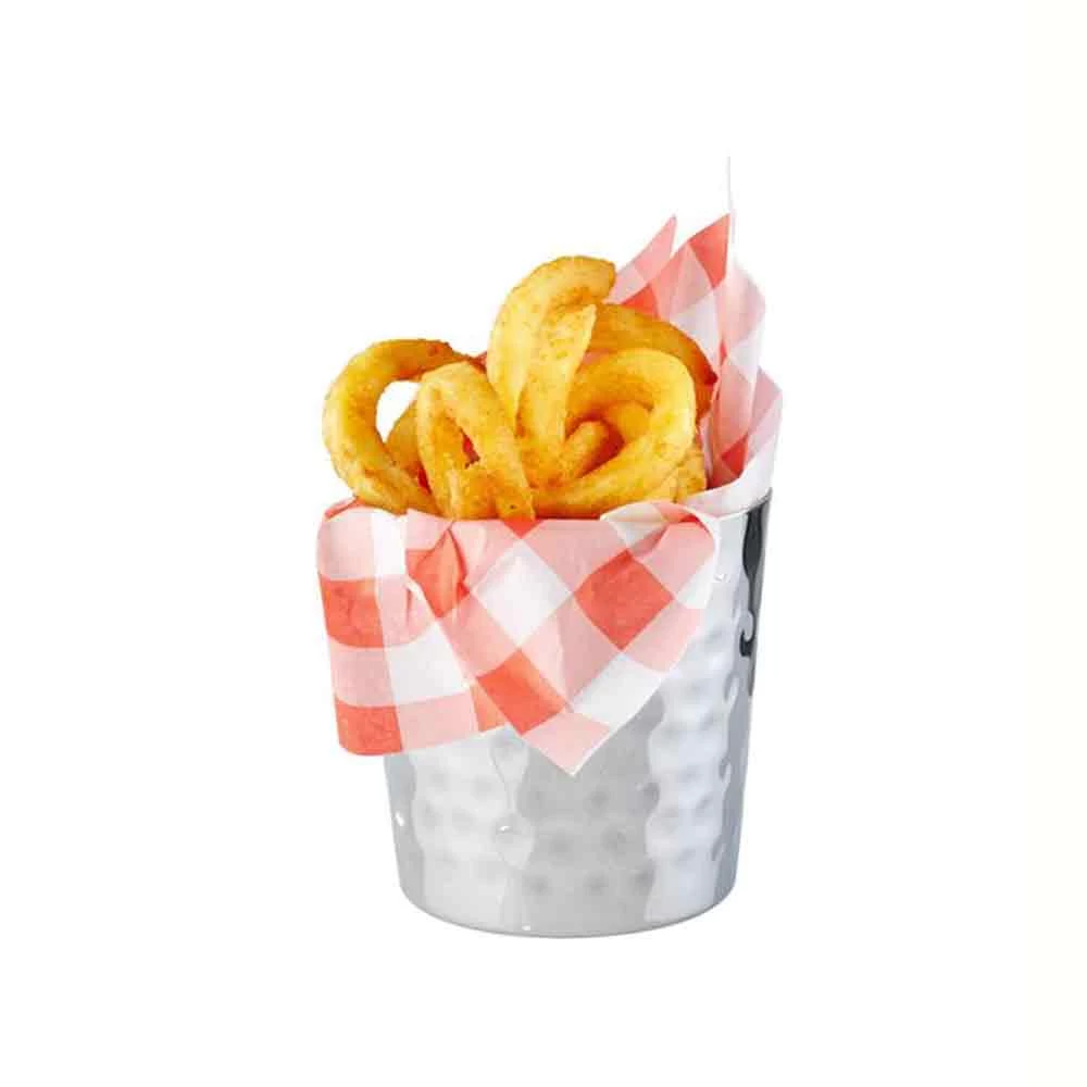 Servier-Becher Mit Gehämmerte Oberfäche, APS, Silber - 350ml