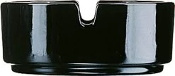Aschenbecher, Arcoroc, Schwarz - Ø8,5cm