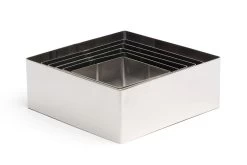 Quadratische Ringe 6 Tlg., Comas - 6/7/8/9/10/12cm