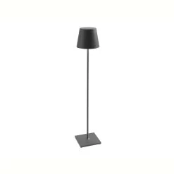 Akku LED-Stehlampe, Zafferano Poldina Pro XXL, Anthrazit - 150cm