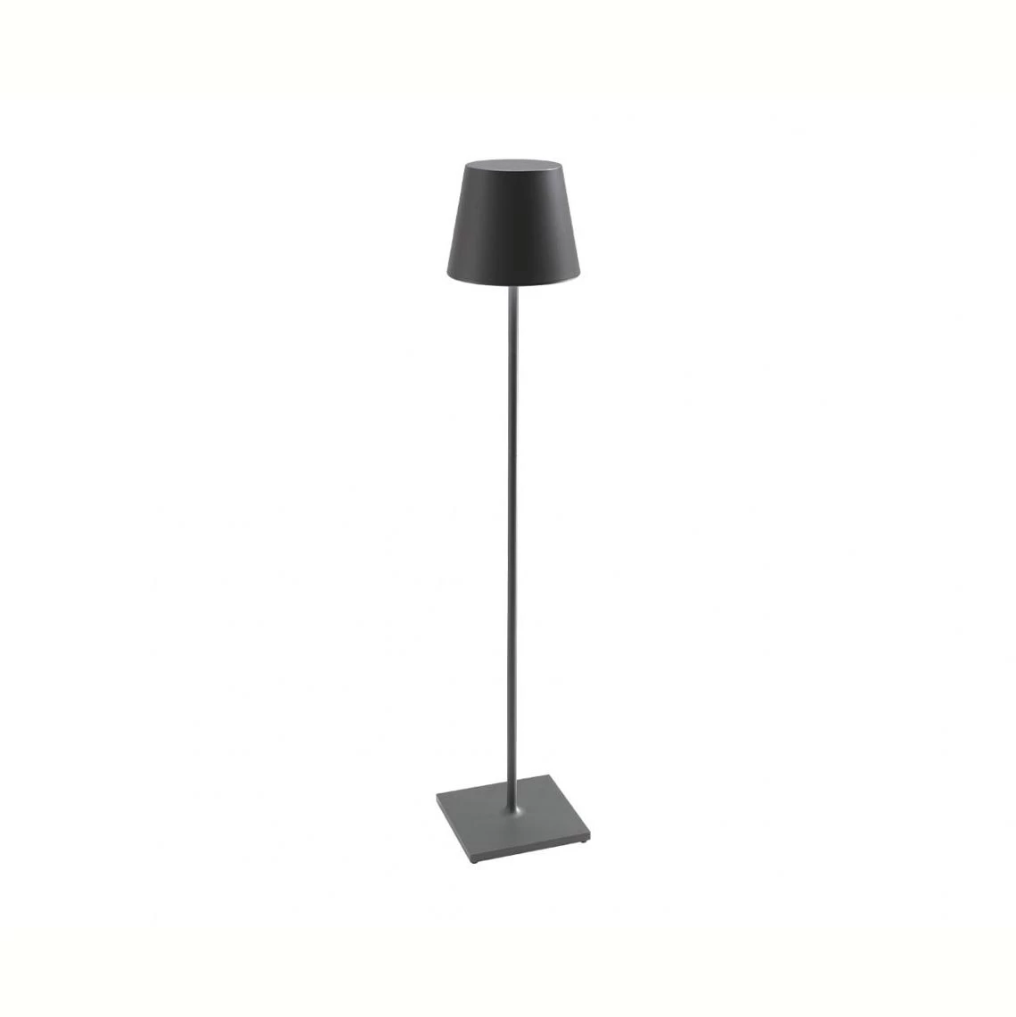 Akku LED-Stehlampe, Zafferano Poldina Pro XXL, Anthrazit - 150cm