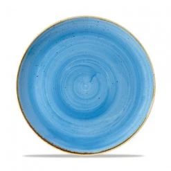 Churchill Stonecast Cornflower Blue, Teller Flach - Ø26cm