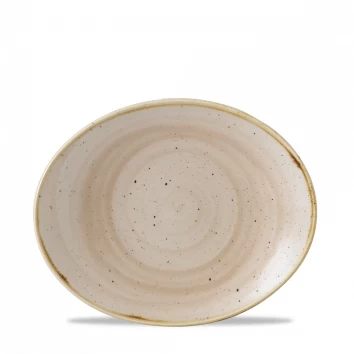 Churchill Stonecast Nutmeg Cream, Platte Oval